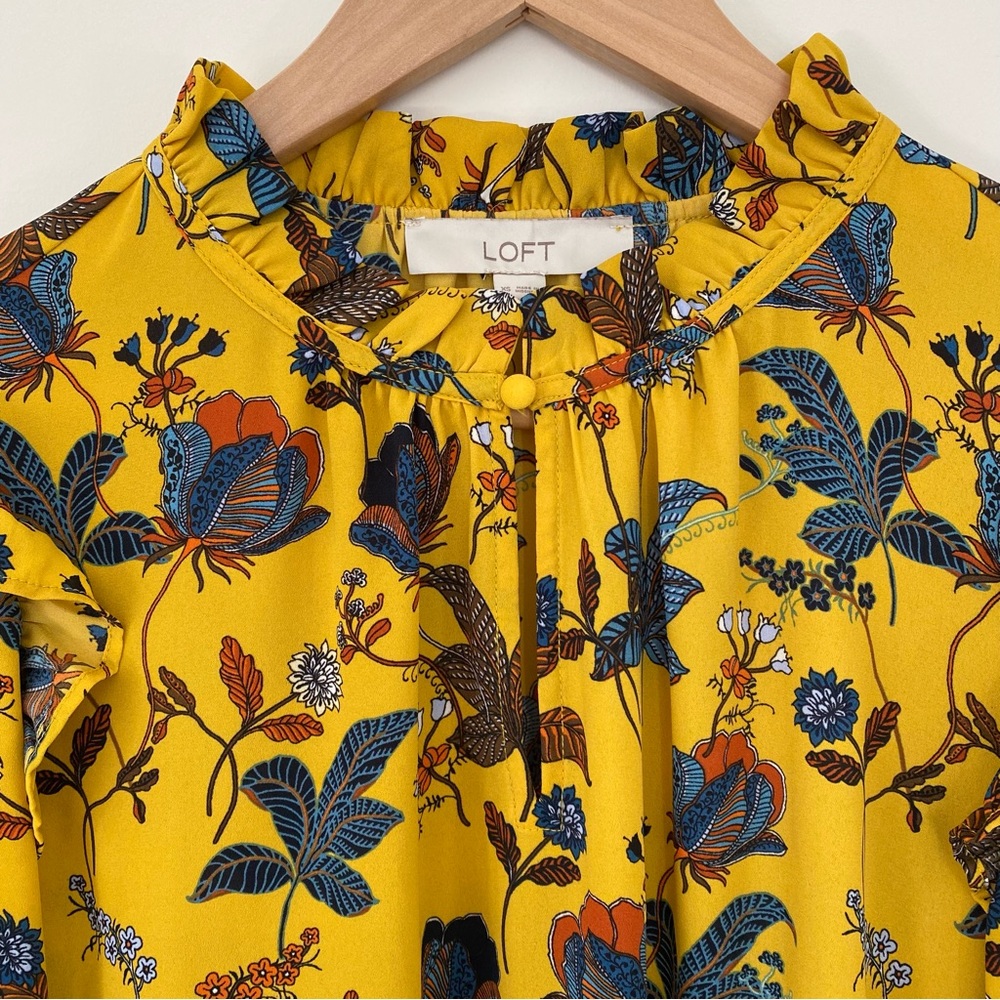 {LOFT} Ruffle Collar Blouse - Picture 5 of 9